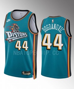 Bojan Bogdanovic 44 2022-23 Detroit Pistons Teal Classic Edition Jersey Swingman