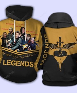Bon Jovi Style 2 3D Hoodie Zip Hoodie