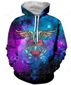 Bon Jovi Style 3 3D Hoodie Zip Hoodie