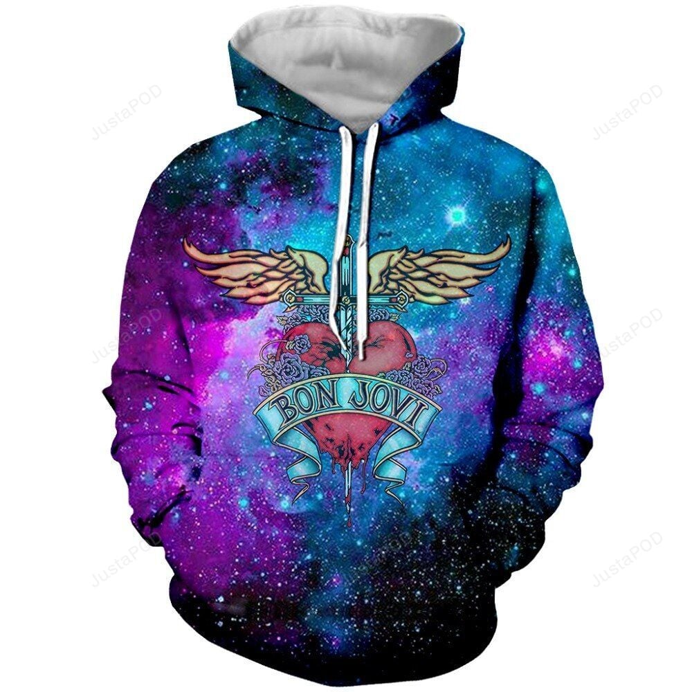 Bon Jovi Style 3 3D Hoodie Zip Hoodie