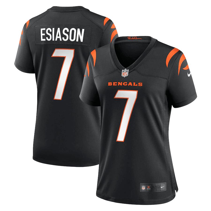 Boomer Esiason 7 Cincinnati Bengals Women's Retired Player Jersey - Black
