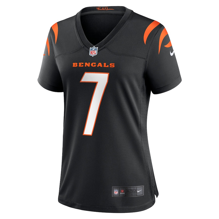 Boomer Esiason 7 Cincinnati Bengals Women's Retired Player Jersey - Black