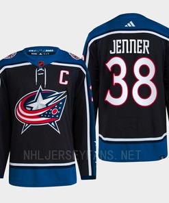 Boone Jenner 38 Reverse Retro 2.0 2022 Columbus Blue Jackets Navy Jersey Primegreen