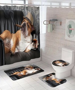 Boss Dog Waterproof Shower Curtain for Ultimate Bathroom Experience