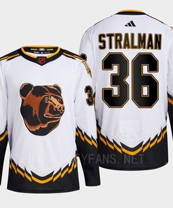 Boston Bruins 2022 Reverse Retro 2.0 Anton Stralman 36 White Primegreen Jersey Men's