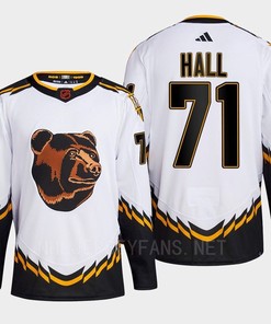 Boston Bruins 2022 Reverse Retro 2.0 Taylor Hall 71 White Primegreen Jersey Men's