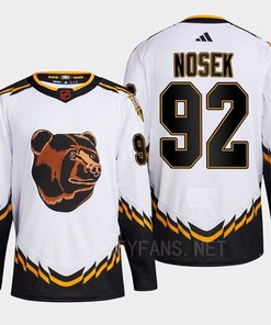 Boston Bruins 2022 Reverse Retro 2.0 Tomas Nosek 92 White Primegreen Jersey Men's