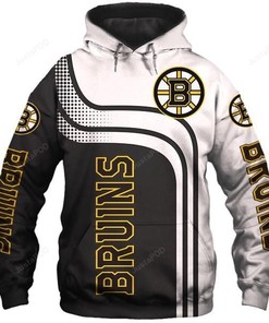Boston Bruins 3D Hoodie Zip Hoodie