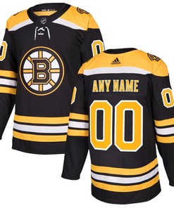 Boston Bruins Adidas Authentic Custom Jersey Black Custom Jerseys Nhl