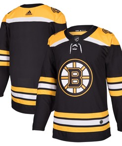 Boston Bruins Adidas Home Authentic Blank Jersey Black Nhl