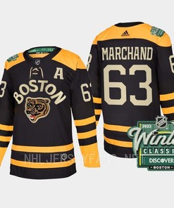 Boston Bruins Brad Marchand 63 2023 Winter Classic Black Jersey