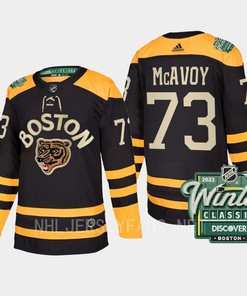 Boston Bruins Charlie McAvoy 73 2023 Winter Classic Black Jersey
