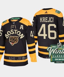 Boston Bruins David Krejci 46 2023 Winter Classic Black Jersey