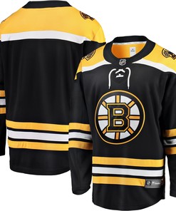 Boston Bruins Fanatics Branded Breakaway Home Jersey Black Nhl