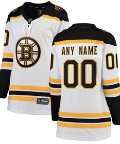 Boston Bruins Fanatics Branded Womens Away Breakaway Custom Jersey White Custom Jerseys Nhl
