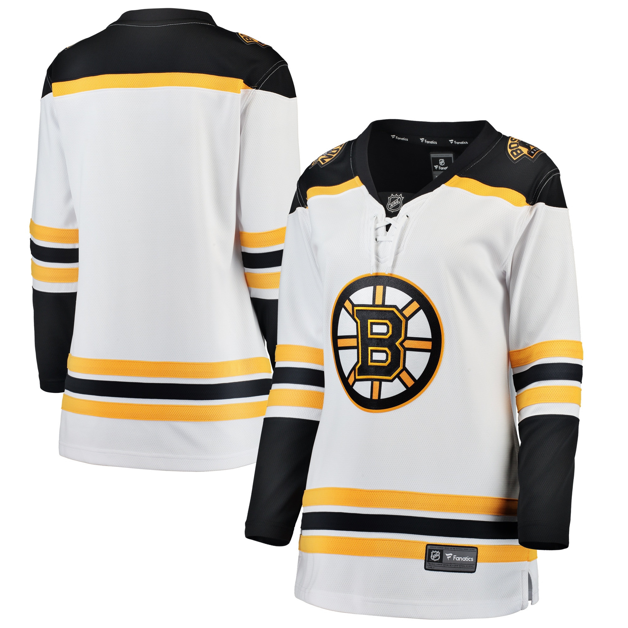 Boston Bruins Fanatics Branded Womens Away Breakaway Jersey - White Nhl