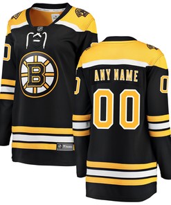 Boston Bruins Fanatics Branded Womens Home Breakaway Custom Jersey - Black Custom Jerseys Nhl