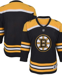 Boston Bruins Home Replica Blank Jersey - Black Nhl