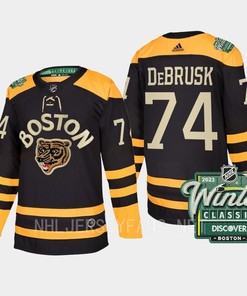Boston Bruins Jake DeBrusk 74 2023 Winter Classic Black Jersey