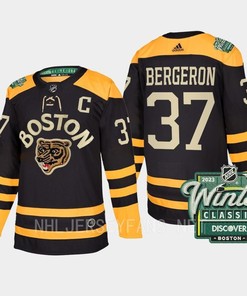 Boston Bruins Patrice Bergeron 37 2023 Winter Classic Black Jersey