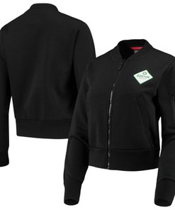 Boston Celtics Sportiqe Women's Ice Bomber Full-Zip Jacket - Black