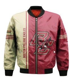 Boston College Eagles Bomber Jacket Half Style - NCAA