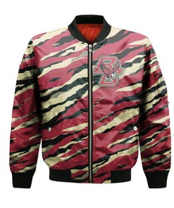 Boston College Eagles Bomber Jacket Sport Style Keep Go On - NCAA