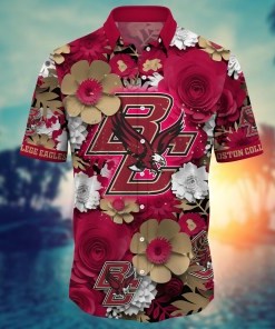 Boston College Eagles NCAA Flower Hawaii Shirt For Fans Ver 35