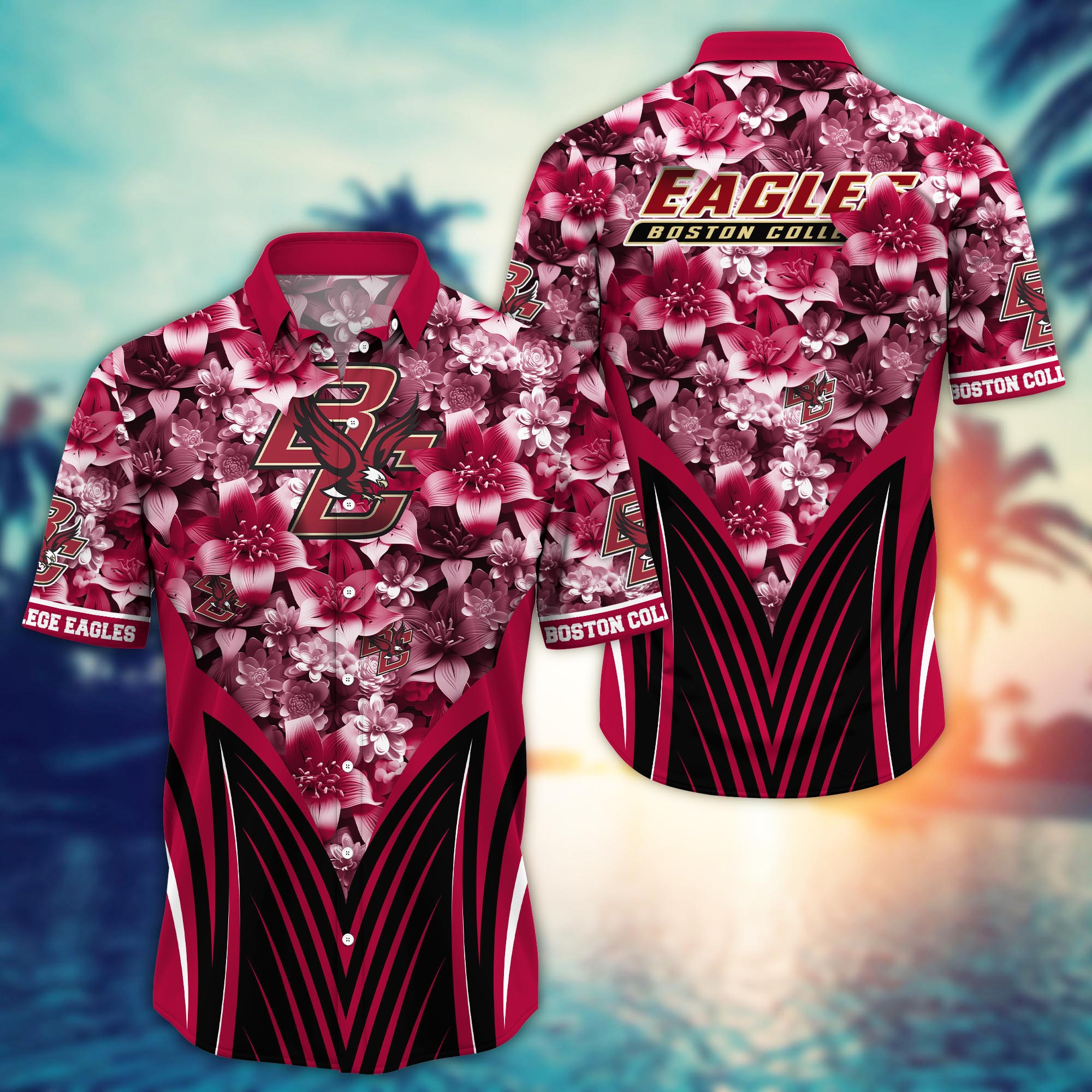 Boston College Eagles NCAA Hawaiian Shirt, Aloha Shirt Ver 1