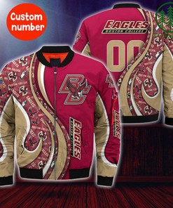 Boston College Eagles NCAA3 Custom Number Bomber Jacket   for fans