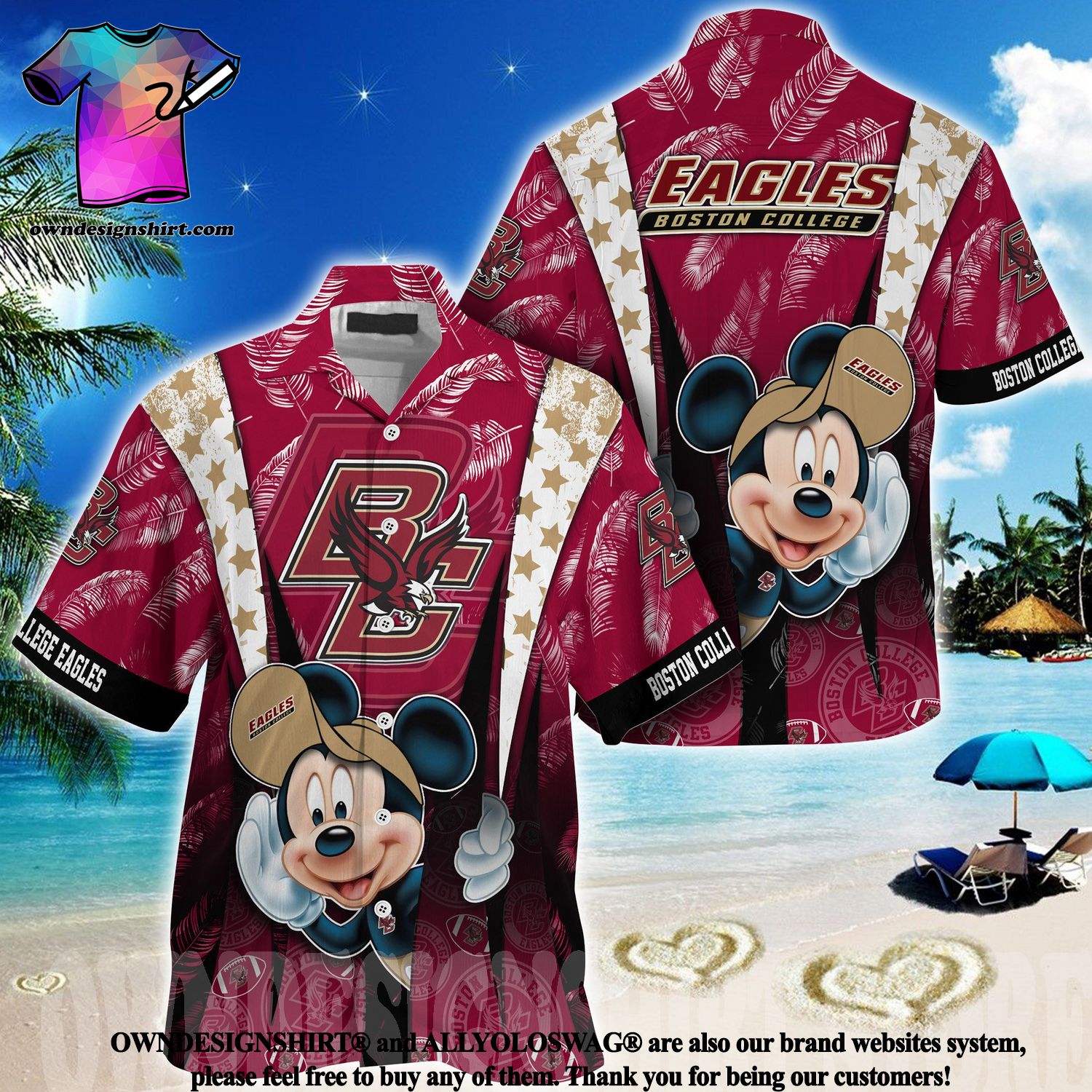 Boston College Eagles Summer Hawaiian Shirt for Your Loved Ones This Season