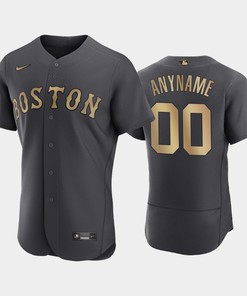 Boston Red Sox 00 Custom 2022-23 All-Star Game Charcoal Jersey