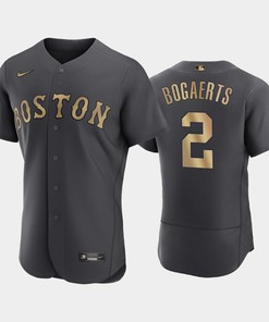 Boston Red Sox 2 Xander Bogaerts 2022-23 All-Star Game Charcoal Jersey