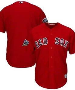Boston Red Sox 2018 World Series Cool Base Team Jersey - Scarlet