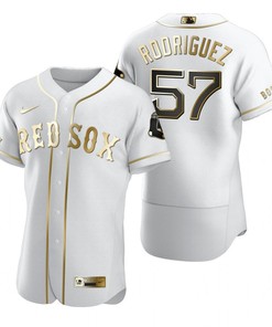 Boston Red Sox #57 Brandeduardo Rodriguez Mlb Golden Brandedition White Jersey Gift For Red Sox Fans