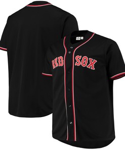 Boston Red Sox Big & Tall Pop Fashion Jersey - Black/red Mlb
