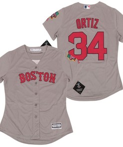 Boston Red Sox David Ortiz #34 2020 Mlb Grey Jersey