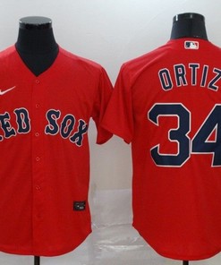 Boston Red Sox David Ortiz #34 2020 Mlb Red Jersey