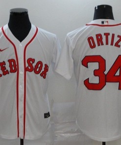 Boston Red Sox David Ortiz #34 2020 Mlb White Jersey