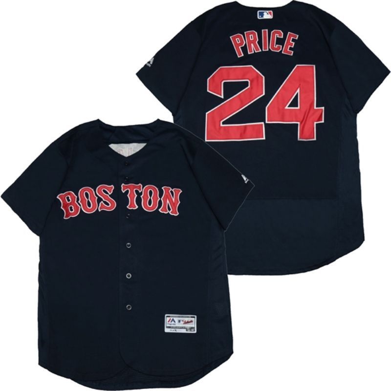Boston Red Sox David Price #24 2020 Mlb Black Jersey