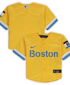 Boston Red Sox Infant 2021 Mlb City Connect Replica Jersey - Gold