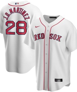 Boston Red Sox J. D. Martinez #28 2020 Mlb White Jersey