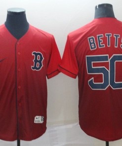 Boston Red Sox Mookie Betts #50 2020 Mlb Red Jersey