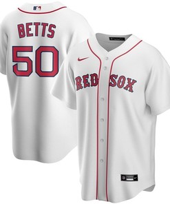 Boston Red Sox Mookie Betts #50 2020 Mlb White Jersey