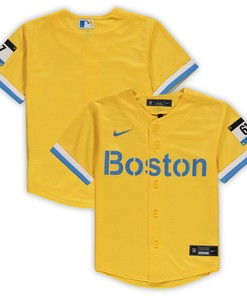 Boston Red Sox Preschool 2021 Mlb City Connect Replica Team Jersey - Gold