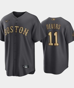 Boston Red Sox Rafael Devers 11 2022-23 All-Star Game AL Charcoal Jersey