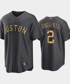 Boston Red Sox Xander Bogaerts 2 2022-23 All-Star Game AL Charcoal Jersey