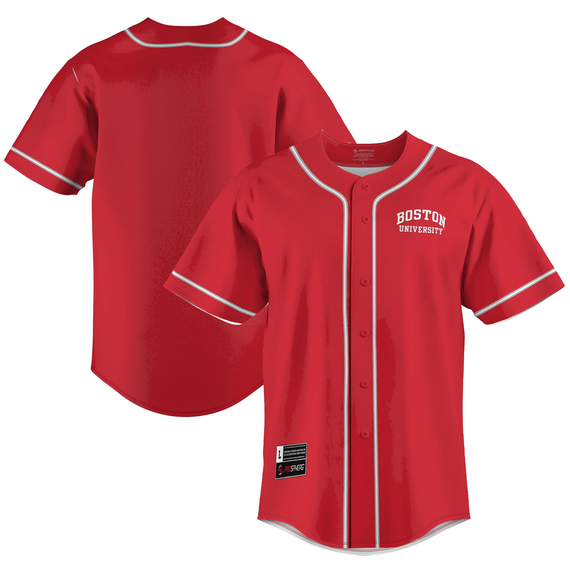 Boston University Softball Jersey - Scarlet Ncaa