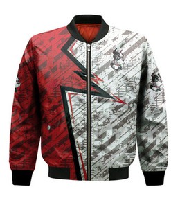 Boston University Terriers Bomber Abstract Pattern Sport- NCAA