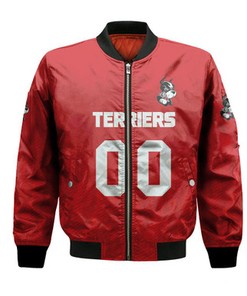 Boston University Terriers Bomber Jacket Logo Sport Ombre  - NCAA